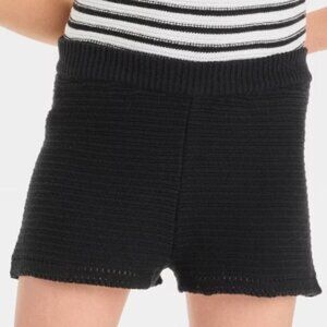 NEW Girls' Sweater Shorts - Cat & Jack™ Black Midweight Knit